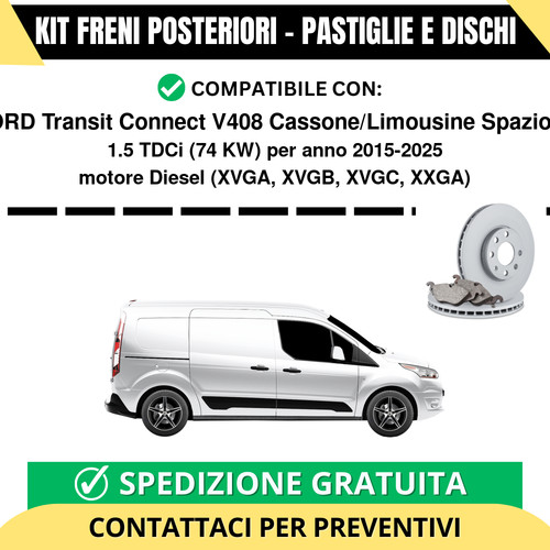Kit freni posteriori per - kit,