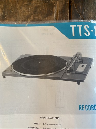 Tts giradischi sony - tts-82,