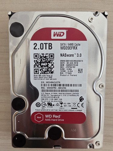 Hard disk red 2tb - wd, per