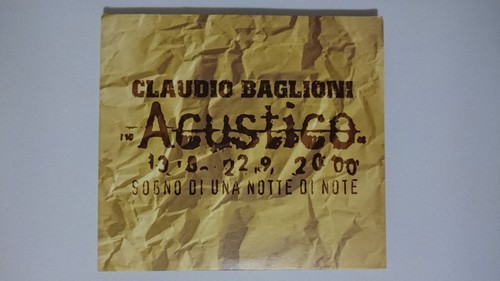 Claudio baglioni acustico - claudio,
