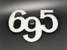 FIAT ABARTH EPOCA 695 120MM LOGO SIGLA EMBLEMA FREGIO STEMMA SCRITTA BADGE TARGA