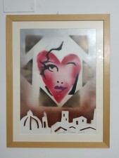 Giosetta Fioroni tecnica mista su carta 70x50 cm