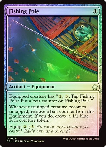 Mtg fishing pole fish - mtg,