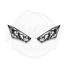 Adesivi Fari Da Corsa - Per Kawasaki ZX-6R 636 Ninja 2019 V2 Ridotto