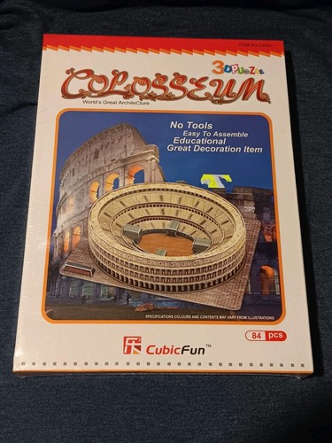 Cubicfun puzzle colosseo - cubicfun, 3d