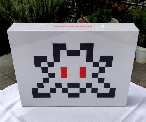 Invader scultura 3d little - scultura,