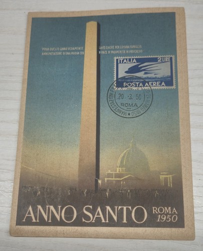 Cartolina anno santo 1950 - cartolina,