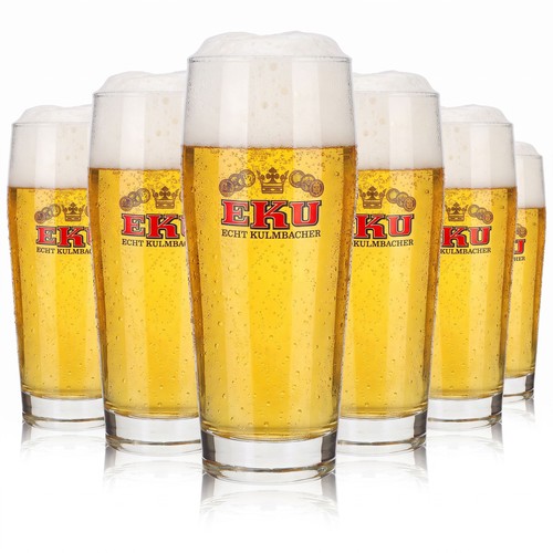 Bicchieri birra kulmbacher - birra,