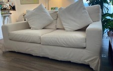 Divano bianco di Confalone stile moderno 2 posti. 170x90x78