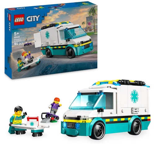 Lego city 60451 ambulanza - lego,