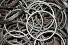 CERCHIO CERCHI IN FERRO BATTUTO IN PIATTO LISCIO 12 X 6 DIAMETRO Ø 100 mm