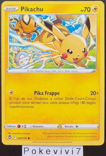 Carte pokemon pikachu 049 195 - pikachu, 049/195
