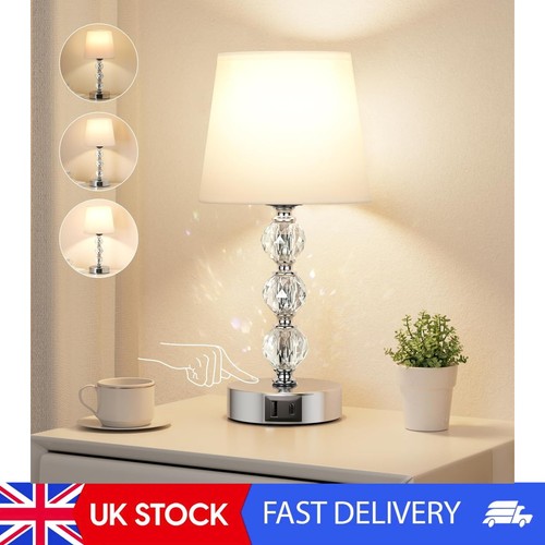 Bedside table lamp crystal - bedside,