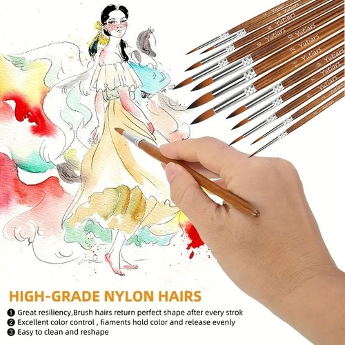 12pcs artist paint brushes - paint, set