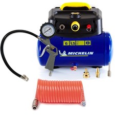 Michelin Compressore d'Aria Portatile MBL6, Compressore Aria Oil-Free da (m4Z)