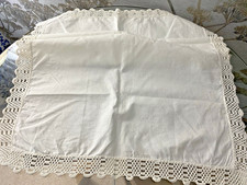 VICTORIAN WHITE COTTON  TABLE