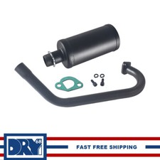 Tubo di scarico aggiornamento con marmitta per Predator 196cc 6,5HP Go Kart & Mini Bike