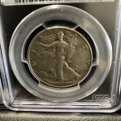 1936 walking liberty xf45 pcgs - xf45,