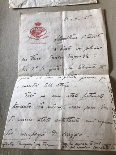 Lettera reggimento lupi - reggimento, di