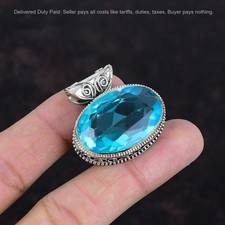 Ciondolo topazio blu svizzero