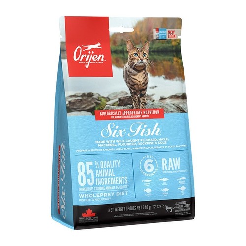 340 orijen six fish cat - fish, cibo