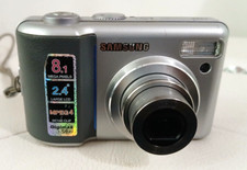 Samsung DigiMax S800 8,1 megapixel Fotocamera Digitale Argento Funzionante