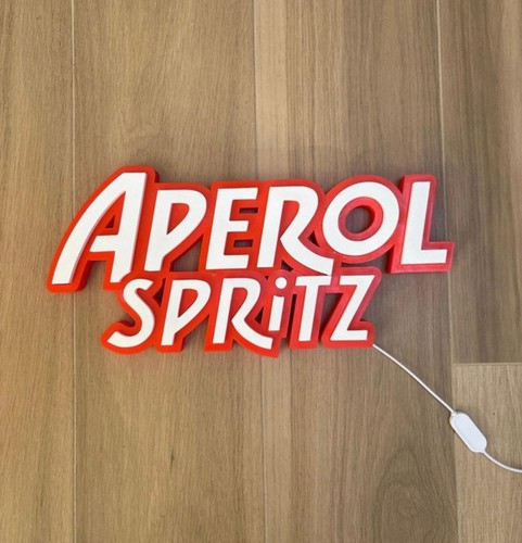 Aperol spritz insegna luminosa - spritz,