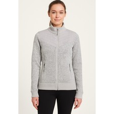 Marmot Tech Maglione Donna M Grigio Full Zip Pile Giacca Trapuntata