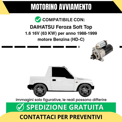 Motorino avviamento daihatsu - avviamento,