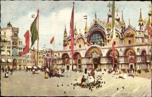 Cartolina venezia veneto - venezia,