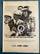 Rarissima pubblicità LANCIA Rally: HARRIS e Sandro MUNARI del 1966