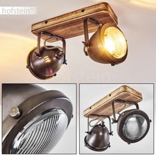 Edelstahl/Holz Flur Strahler