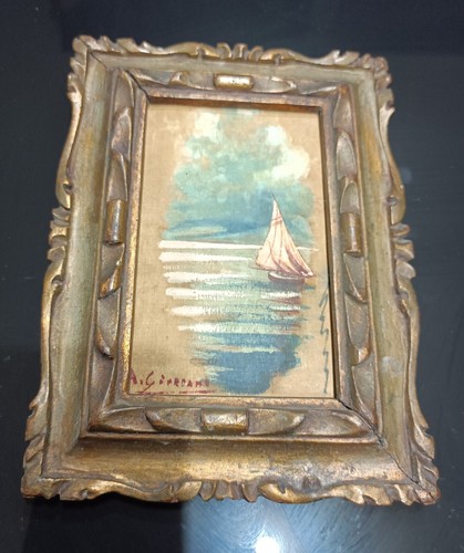 Antico quadro dipinto olio - , su