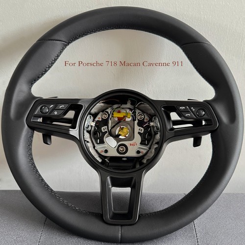 Volante pelle liscia - volante, nero