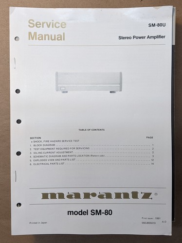 Originale marantz sm 80u - *originale*,