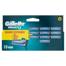 GILLETTE MACH 3 10 ricariche per rasoio manuale ORIGINALI NUOVE