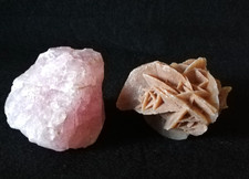 2 Minerali Quarzo Rosa grezzo