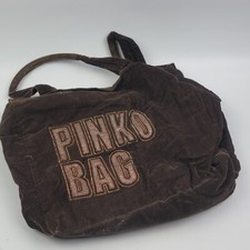 Shopping Bag borsa Pinko Bag con tasca interna e con logo grande argentato