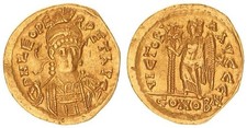 Solidus oro romano - romano, leo
