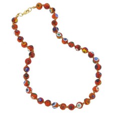 Collana in mosaico in vetro di