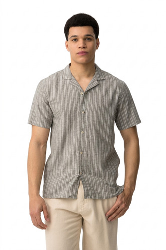 Camicia mezza manica misto