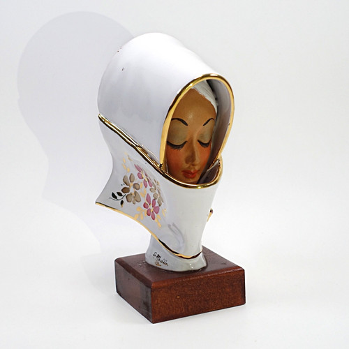 Statuina vintage ceramica - vintage,