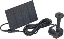 - Pompa a Getto, Brushless, a Energia Solare per Laghetto O Fontana, 6 V 1.2 W