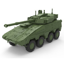 SSMODEL SS72390 1/72 kit modellino militare tedesco BOXER MGS carro leggero WOT