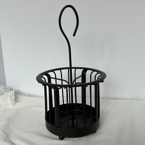 Utensili caddy nero tondo filo - caddy,