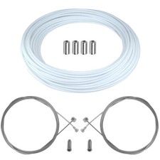 Kit guaina cavo bianco fili freno anteriore posteriore bici bicicletta mtb set