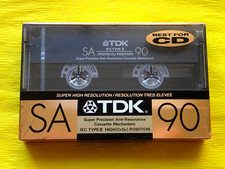 1x Nastro Cassetta TDK SA 90 1989 + Confezione Originale + SIGILLATO + Versione USA +