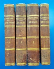 Manuale della letteratura italiana 4 voll. Ambrosoli 6ediz.1875 Barbera editore 