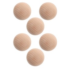  6 palline da croquet in legno