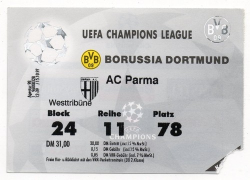 Biglietto borussia dortmund - biglietto,
